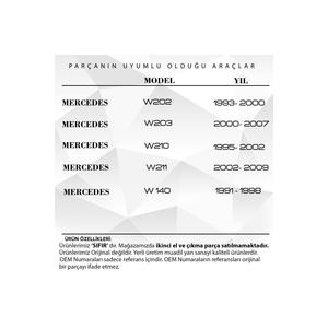 ม่านบังแดดหลังคาซันรูฟสำหรับรถยนต์เมอร์เซเดส ซี คลาส (w202-w203)-สีดำ ตุรกี - Product Image 6