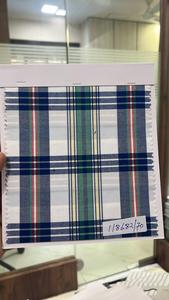 Checks Poplin <b>Fabric</b> 118666|3 <b>Medium</b> Weight Woven Breathable Pure Cotton Shirts Men's 130gsm - Product Image 5