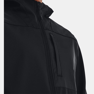 Chaqueta de hombre personalizada 100% poliéster suave Shell cremallera completa cortavientos estirable impermeable para deportes correr chaquetas de hombre - Product Image 4