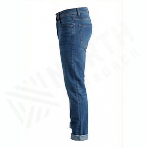 Nouveau jean slim fit pour homme, design personnalisé, style streetwear, confortable à porter, pantalon en denim, faible MOQ, vente en gros personnalisée - Product Image 3