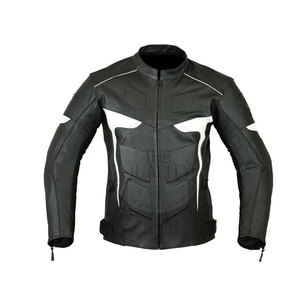 Chaquetas de Motocicleta de Cuero Transpirable para Hombre de Alta Calidad y Bajo Precio, Diseño Único con Contraste de Color - Product Image 1