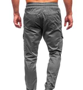 Vente en gros OEM pantalons cargo décontractés pour hommes pantalons taille moyenne en coton robuste avec pantalons personnalisables à poches multiples - Product Image 6