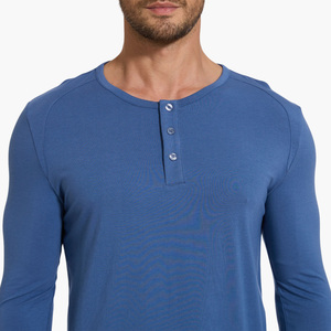 Conjuntos de Pijamas de Bambú Viscosa para Hombre, Personalizados OEM ODM, 2 Piezas, Manga Larga, con Bolsillos, Ecológicos, Sostenibles y de Lujo - Product Image 4