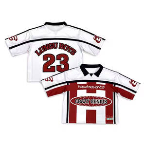 Nueva llegada precio al por mayor sublimación personalizada malla ligera bordado cómodo impresión fútbol americano Jersey - Product Image 4