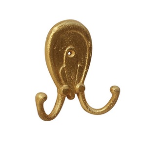 Crochet mural en laiton de taille personnalisée Décoration intérieure en métal de qualité exclusive pour la salle de bain et la cuisine Logo personnalisé - Product Image 4