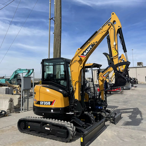 NUEVO/USADO Mini Excavadora Hidráulica de Orugas SANY SY35U 26U con Motor Yanmar, Pinza de Cambio Rápido, Rodamiento de 5 Engranajes para Camión y Motor de Goma - Product Image 1