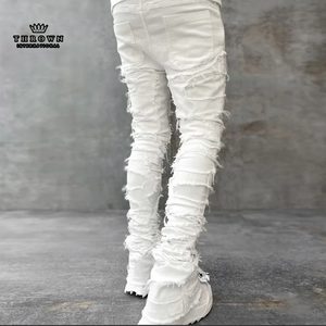 Fashionable New Design 100% Cotton/Canvas Lightweight Breathable Waterproof Straight Mid Tracksuits Adult Men's Streetwear - Product Image 4