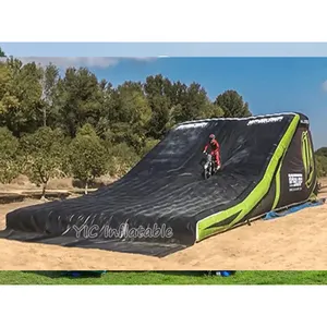 Crazy Fun Inflatable mountain bike air bag BMX Inflatable Airbag Landing for Sale