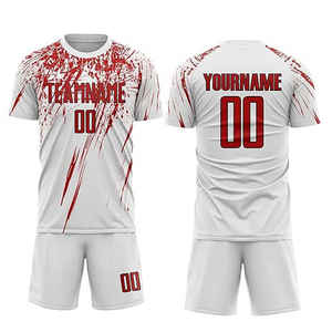 Vêtements de sport respirants et ajustés, uniformes de football des plus exigeants, ensembles d'uniformes de football de couleur personnalisée, de vente chaude - Product Image 4