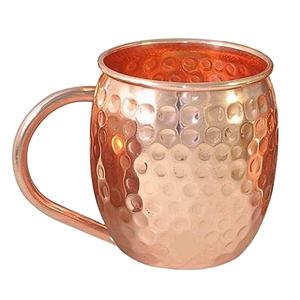 Pure Copper <b>Mug</b> Hammered 500 ml Latest Design 100% Pure Handmade <b>Moscow</b> <b>Mule</b> Copper <b>Mugs</b> Hot Selling Wholesale Manufacturer 2023 - Product Image 1