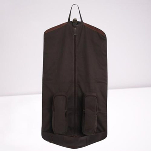 Sac de vêtement léger en cuir avec fermeture éclair, porte-costume de voyage avec poches pour homme, costume de mariage, cadeau artisanal pour les demoiselles d'honneur, cadeau de Noël - Product Image 4