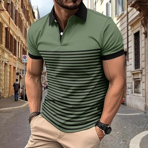 Polo de manga larga de algodón 100% para hombre, nueva Camiseta deportiva de verano con botón de solapa, bolsillo de Color sólido, ajuste holgado para Primavera/Aut - Product Image 3