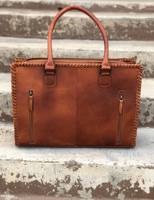 Sac fourre-tout d'épaule bohème léger et élégant en cuir véritable 100 % fait main, idéal pour l'été et le bureau