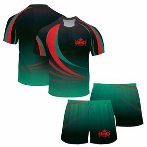 Uniformes de rugby sublimés en polyester personnalisés de haute qualité vêtements de sport en gros avec des ensembles de maillots de chemise de rugby de club shorts - Product Image 1