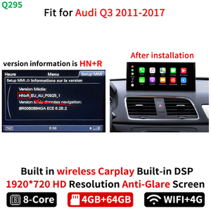 Krando 10.25 "schermo Android per <span class=keywords><strong>Audi</strong></span> <span class=keywords><strong>Q3</strong></span> <span class=keywords><strong>2011</strong></span> - 2017 Android navigazione per auto 4 + 64G supporto Apple Carplay 4G WIFI DSP fotocamera 360 - Product Image 5