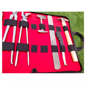 TROUSSE D'OUTILS OEM HORSE Kit d'instruments de maréchal-ferrant de haute qualité personnalisable 7 pièces dans un portefeuille en cuir directement du fabricant - Product Image 3