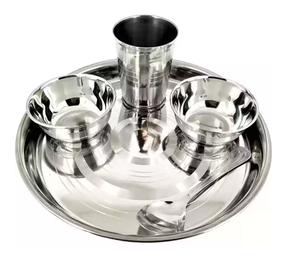 Vaisselle traditionnelle indienne la plus vendue, élégant ensemble Thali à un prix imbattable pour les mariages et autres occasions - Product Image 3