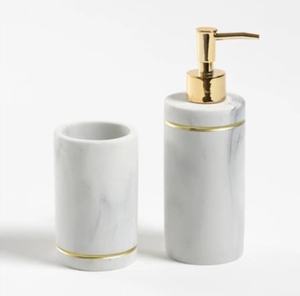 2025 vente chaude ensemble de salle de bain en marbre de luxe pour la maison hôtel restaurants utilisent le dernier ensemble de salle de bain moderne fête de mariage utilisé - Product Image 2