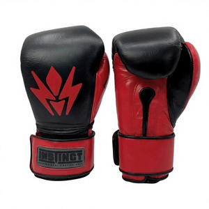 Guantes de Boxeo de Entrenamiento Ligeros Personalizados de Alta Calidad, Agarres de Cuero Real con Cierre Firme - Product Image 1