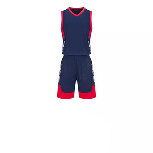 Couleur unie Hommes Femmes Respirant 100% Polyester Basketball Uniforme Ensembles Entraînement Sportif 2 Pièces Jersey Shorts Ensemble - Product Image 5