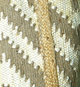 Bolso Tote de Yute Tejido Estilo Bohemio para Mujer, Diseño Sólido, Abierto, Ecológico, para Playa, Uso Diario, Todas las Temporadas - Product Image 3