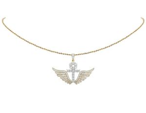 Personalizado de lujo Hip Hop Cruz religiosa diamante colgante plata Iced Out Moissanite oro rosa y chapado en oro para regalo - Product Image 3