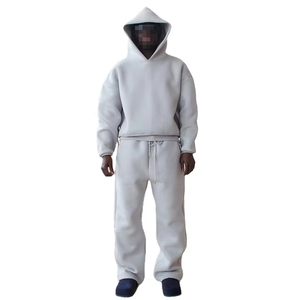 ชุดวอร์มผ้าฝ้ายทรงแบ็กกี้สำหรับผู้ชายกางเกงวอร์มทรงหลวมแนวฮิปฮอปสองชิ้นหรูหราออกแบบได้ตามต้องการ - Product Image 1