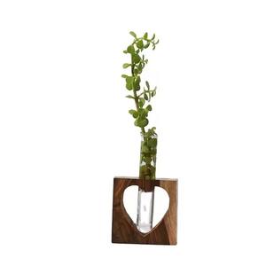 Vase en verre moderne de haute qualité avec cadre métallique, finition élégante, décoration de table pour la maison, le bureau, décoration de table - Product Image 4