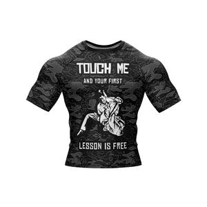 Rashguard pour homme à séchage rapide avec logo personnalisé à vendre Impression numérique Rashguard de natation pour homme Manches longues Rashguard de haute qualité - Product Image 4