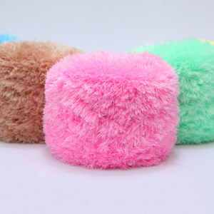 Boule de fil de velours en cristal bébé fil de velours corail fait à la main bricolage tricoté écharpe chapeau cou <span class=keywords><strong>couverture</strong></span> fil de laine épais - Product Image 2