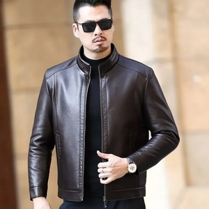 Veste à la mode col fourrure cuir vestes pour hommes hommes vêtements de créateurs 2024 nouveau dans les manteaux hommes veste hommes manteaux pour l'hiver - Product Image 6