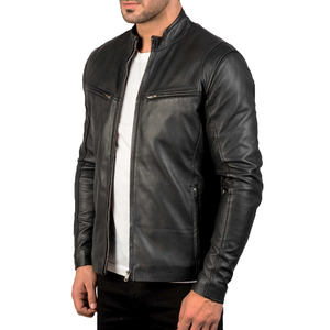 Fully Customized Genuine Cowhide Buffalo <b>Men</b> <b>Leather</b> <b>Jackets</b> Made in Sialkot Pakistan - Product Image 4