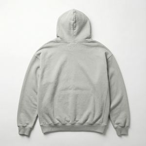 Sweat à capuche pour homme en coton lourd 500 g/m² French Terry brodé pour un imprimé graphique, coupe ample et oversize, pull d'hiver écologique - Product Image 2