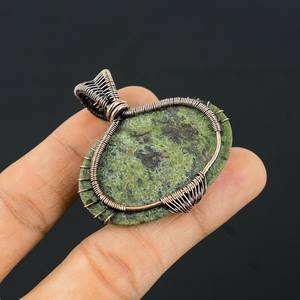 Natural Dragon Blood Jasper Life Of Tree Wire Wrap Cobre Trabajo Diseñador único Amante de la naturaleza Colgante Collar Todos Los tamaños disponibles - Product Image 3