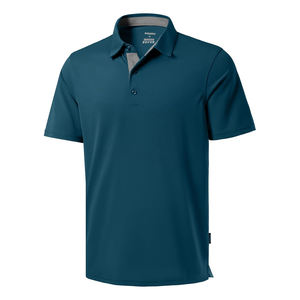 เสื้อโปโลแขนสั้นระบายอากาศได้ดีทำจากผ้าฝ้ายผสมโพลีเอสเตอร์ออกแบบได้ตามต้องการ - Product Image 1