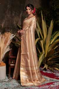 ชุดแต่งงานส่าหรีผ้าไหมสุดพิเศษพร้อมซัพพลายเออร์ zari จากงานดีไซเนอร์ดูสง่างามแบบใหม่ - Product Image 2