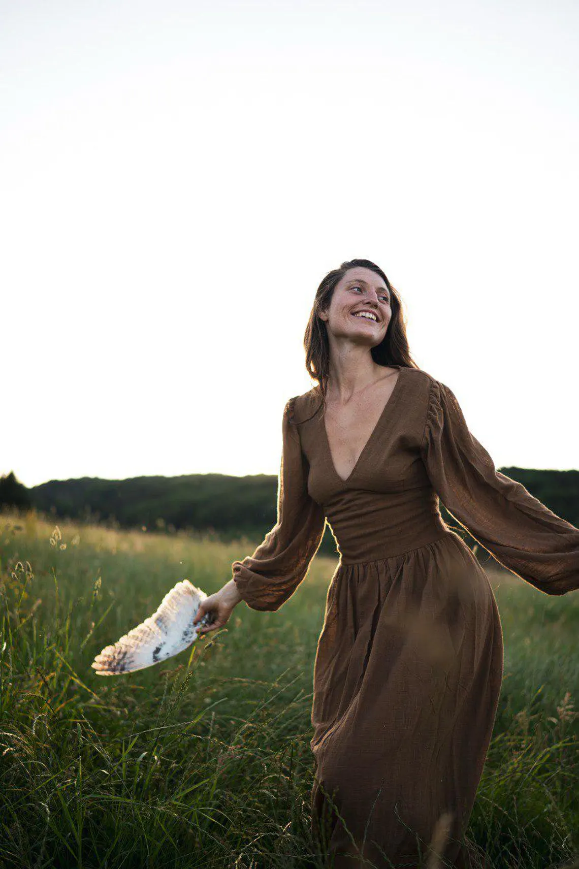 earthy boho dress Emie Boho Fitted Wedding Dress