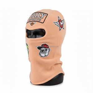 Pasamontañas de Forro Polar Premium para Mujer, Tejido Cálido de 280 GSM, Tono Durazno, Diseño de Panel Único con Logotipo Personalizado Bordado - Product Image 4