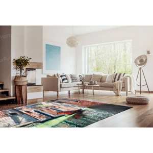 Tapis imprimé paysage de Venise - Tapis mignons pour le bureau, les mariages et la décoration de ferme, tapis en chenille - Product Image 2