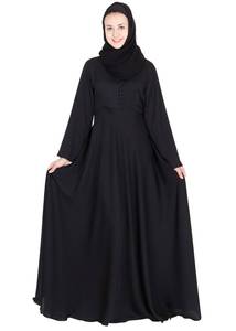 Tissu Nida de meilleure qualité Polyester arabe ethnique Style modeste robe de bal Abaya hiver Collections naturel femmes ceinture pour - Product Image 5