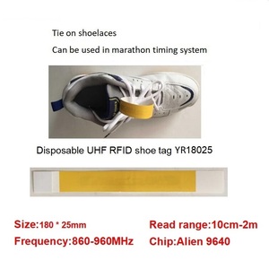 Étiquettes de chaussures de course Invelion YR7533 Marathon, UHF RFID, PVC vierge, réutilisables, étanches, EPC C1G2, chronométrage de course - Product Image 4