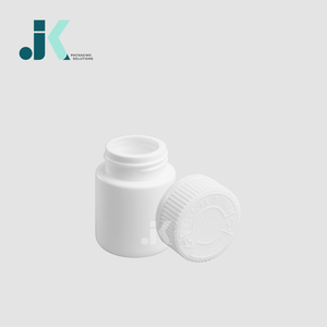 Precio barato de la fábrica de plástico de Vietnam HDPE Embalaje Tarro redondo 45ml CR Tapa Blanco buena calidad M0301 - Product Image 1