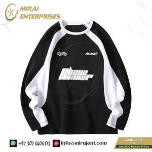 เสื้อสเวตเตอร์กันลมกันความร้อนสำหรับผู้ชาย, เสื้อสเวตเตอร์แขนยาวลายกราฟิกสีโอเวอร์ไซส์สำหรับผู้ชาย - Product Image 2