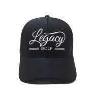 Casquette de golf perforée sportive et formelle à 6 panneaux, avec logo brodé personnalisé, imperméable, avec corde et trous découpés au laser, pour la performance, vente en gros