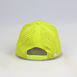 Gorra deportiva estructurada de 6 paneles para correr, gorra de Golf impermeable de nailon, gorra de Golf cortada con láser de neón, gorra de béisbol impermeable ligera de nailon - Product Image 4