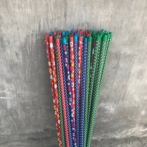 Nouveau produit manche de balai en bois fleur et bâton de vadrouille à pois balai à long manche écologique pour le nettoyage - Product Image 3