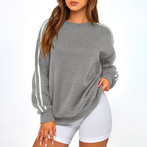 Sudadera personalizada OEM para mujer con impresión de logotipo, ajuste de tela suave y diseño de etiqueta privada para ropa informal o de gimnasia - Product Image 5