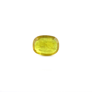 Saphir naturel bicolore 5,4 carats, taille Pitambari, couleurs bleu royal et jaune, taille ovale, créé en laboratoire, certifié IGI - Product Image 2