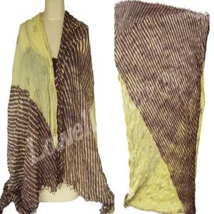 WAVE DESIGN FIL TEINT Polyester Casual Checkered Scarf Long Handmade Indian Wedding Gift Couleurs assorties Poids léger Printemps - Product Image 3