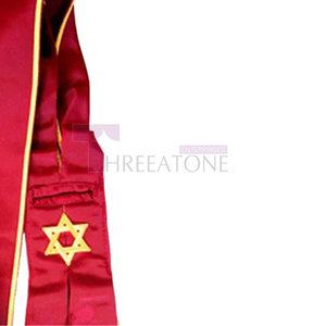 สายคาดชุดผ้าโพลีเอสเตอร์ซาตินเรียบพร้อมขอบตัดขอบสีทองสำหรับทีมหรือสวมใส่ทางวิชาการรูปลักษณ์ที่สวยงาม - Product Image 5